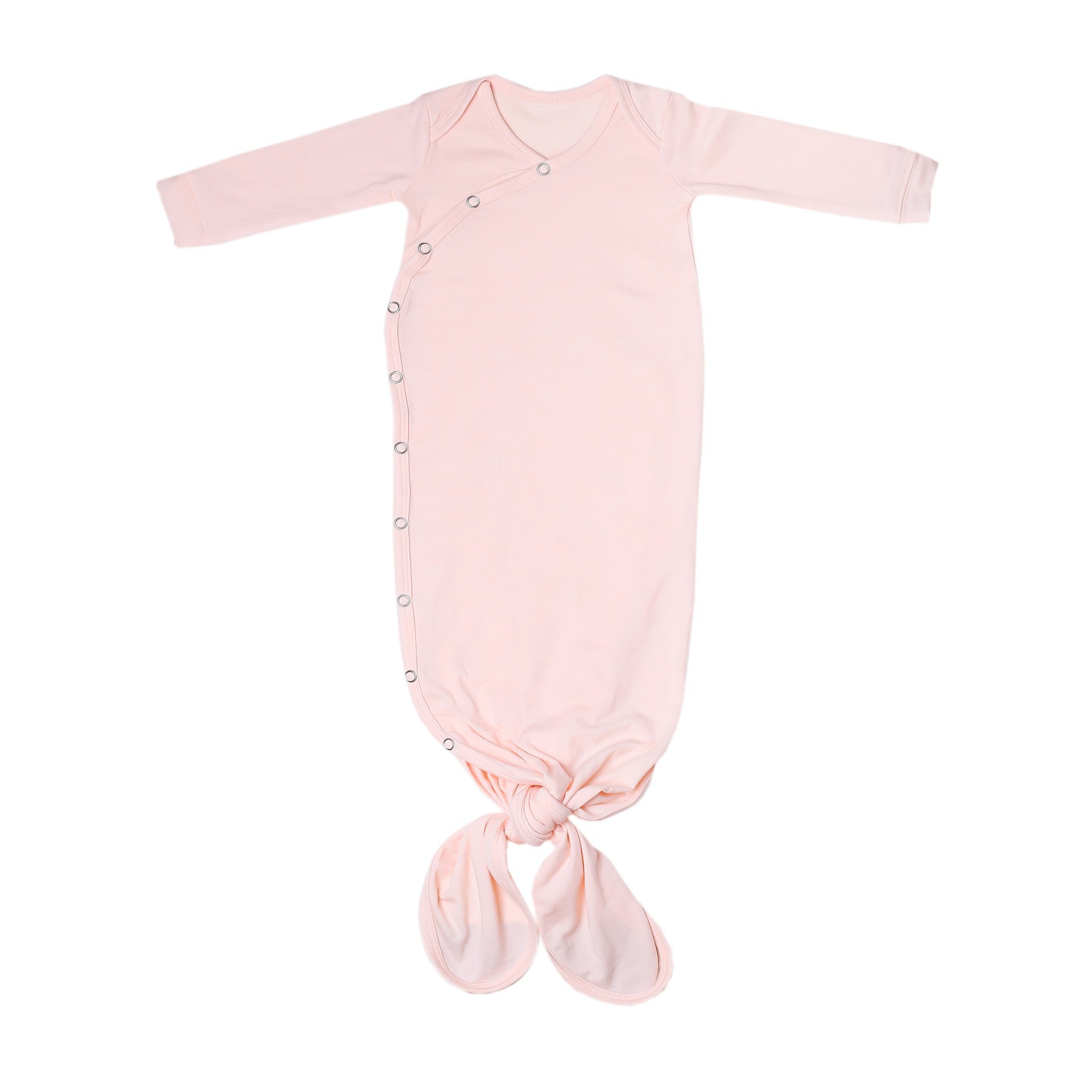 Copper Pearl Newborn Knotted Gown / Blush