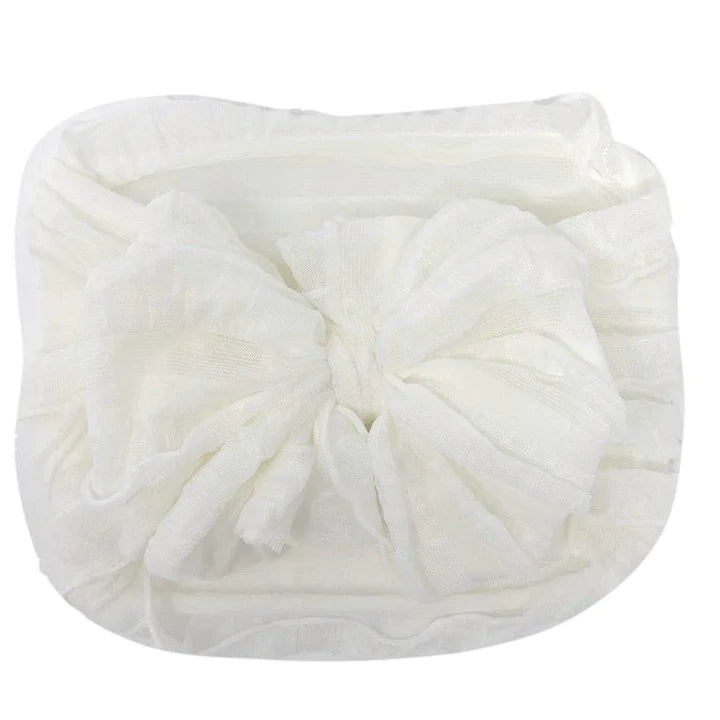 Ruffle Headband - Off White