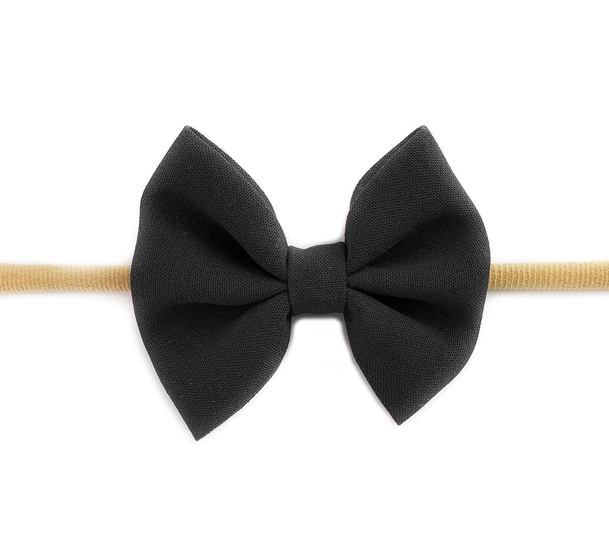 Baby Wisp Fanny Bow Headband / Black