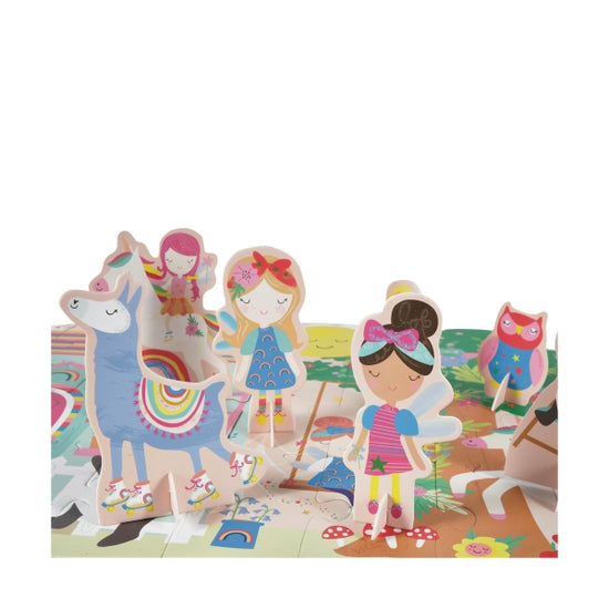 Floss & Rock Giant Floor Puzzle with Pop Out Pieces - 60 PC / Rainbow Fairy