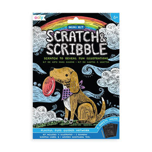 Ooly Mini Scratch & Scribble Art Kit / Playful Pups