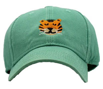 Kids Adjustable Baseball Hat / Tiger - Mint Green (1-10 Years)