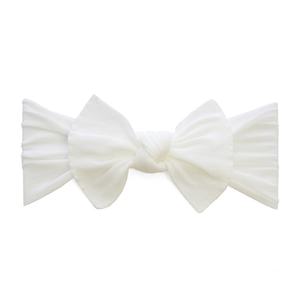 Baby Bling Classic Knot Headband / White