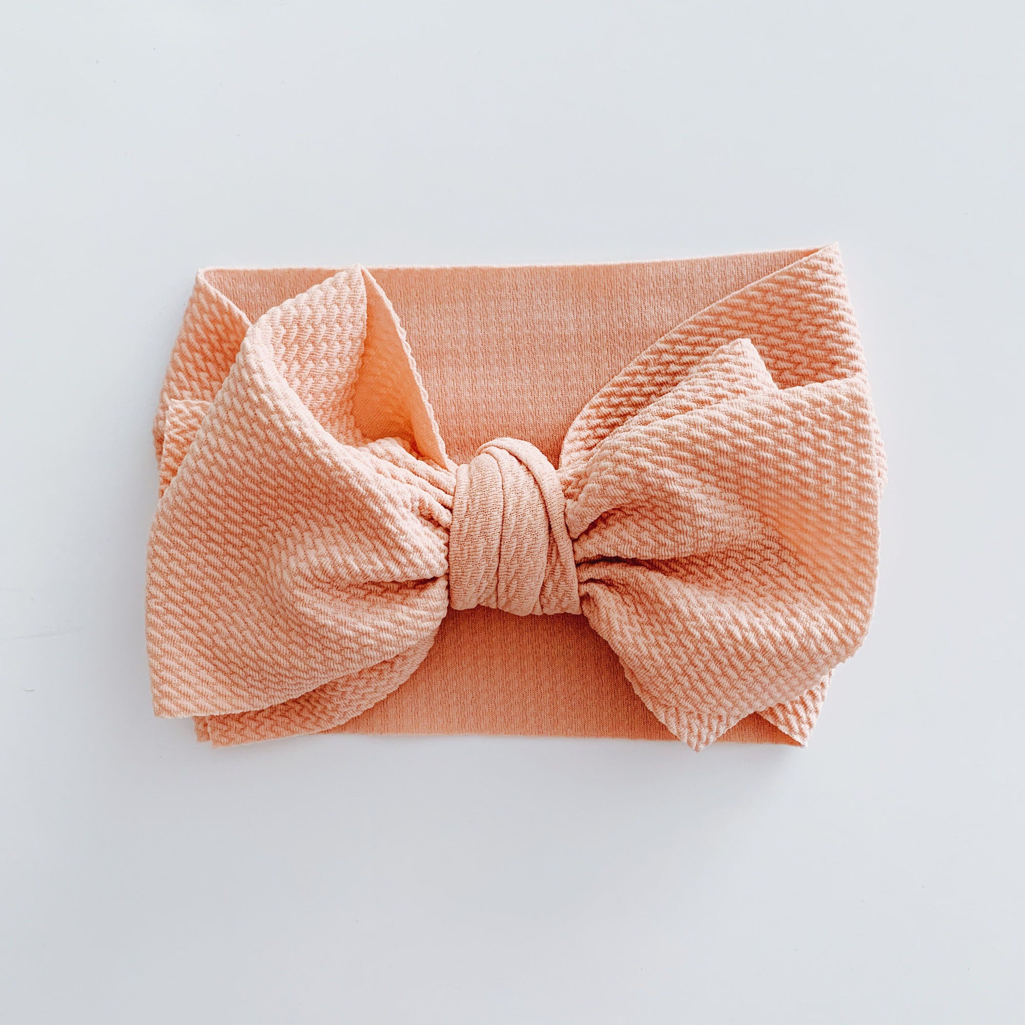 Sugar + Maple Big Bow Headwrap / Coral