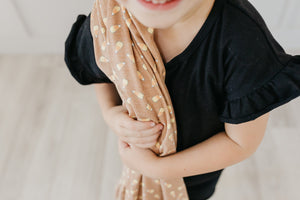 Copper Pearl Knit Swaddle Blanket / Treat