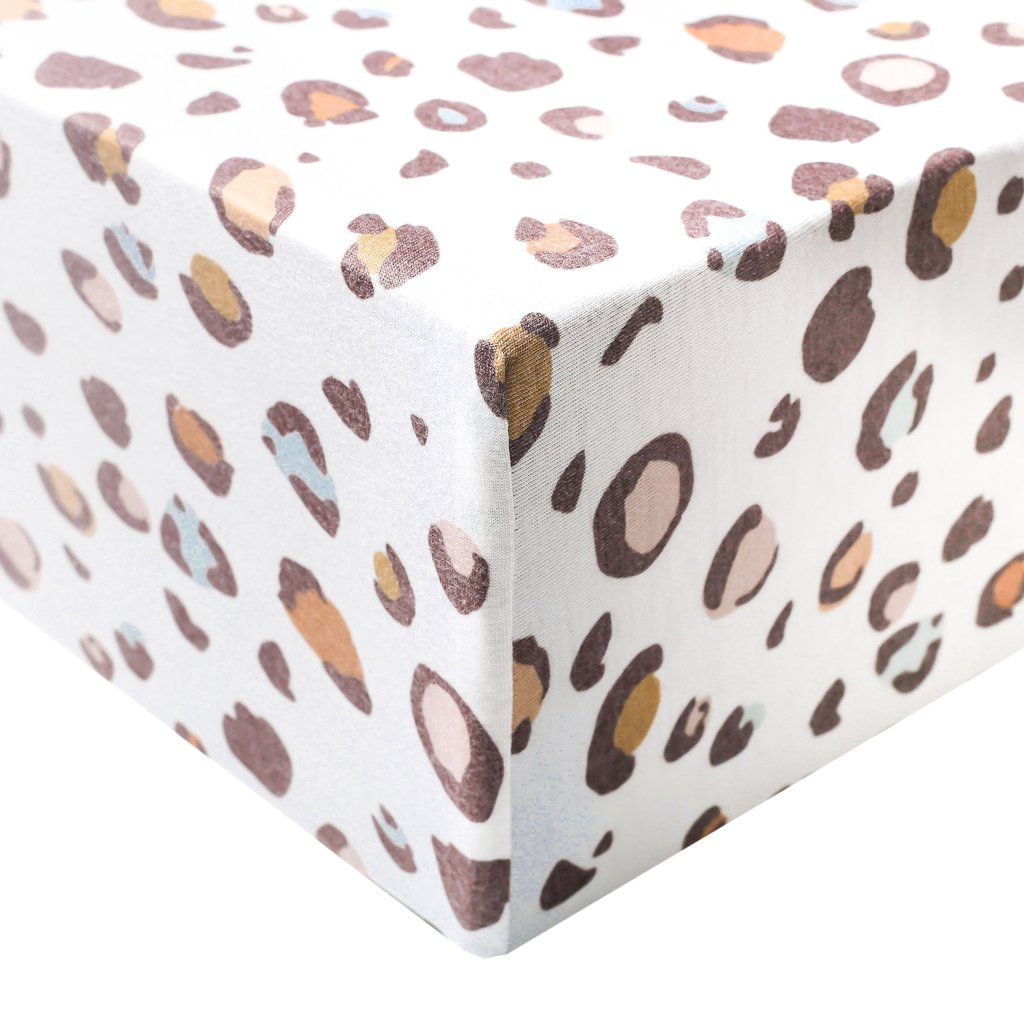 Copper Pearl Premium Knit Fitted Crib Sheet / Millie