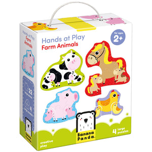 Banana Panda Hands at Play Progressive Puzzles / Farm Animals (2y+)