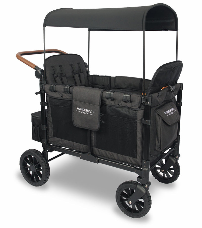 Wonderfold W4 LUXE Push Quad Stroller Wagon