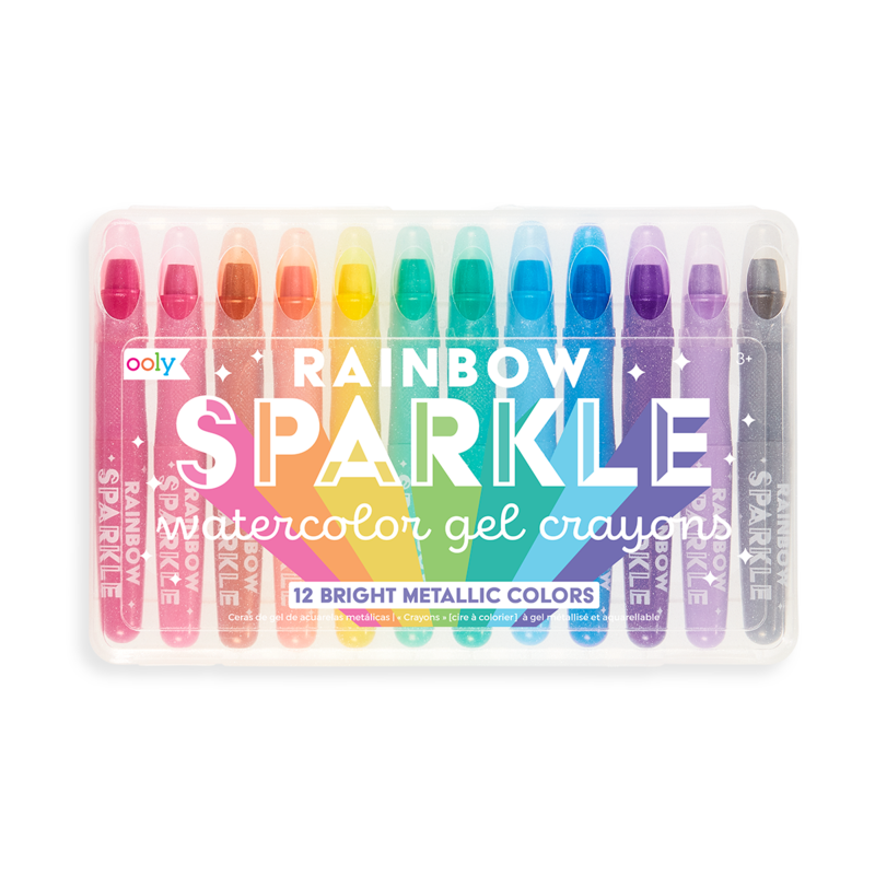 Ooly Rainbow Sparkle Watercolor Gel Crayons / Metallic - Set of 12