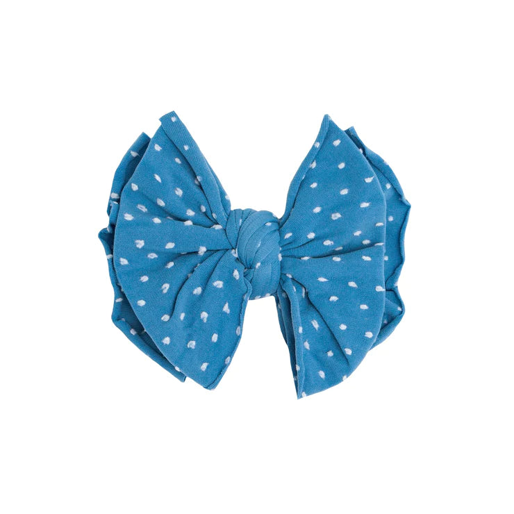 Baby Bling SHAB-BOW-LOUS Clip / Denim Dot