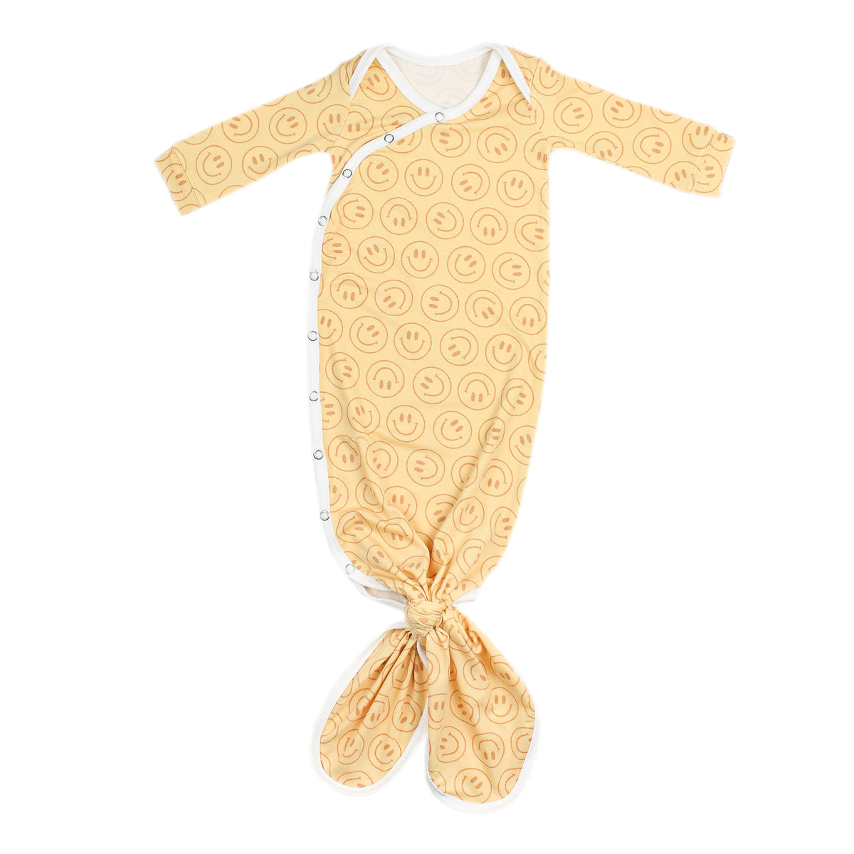 Copper Pearl Newborn Knotted Gown / Vance