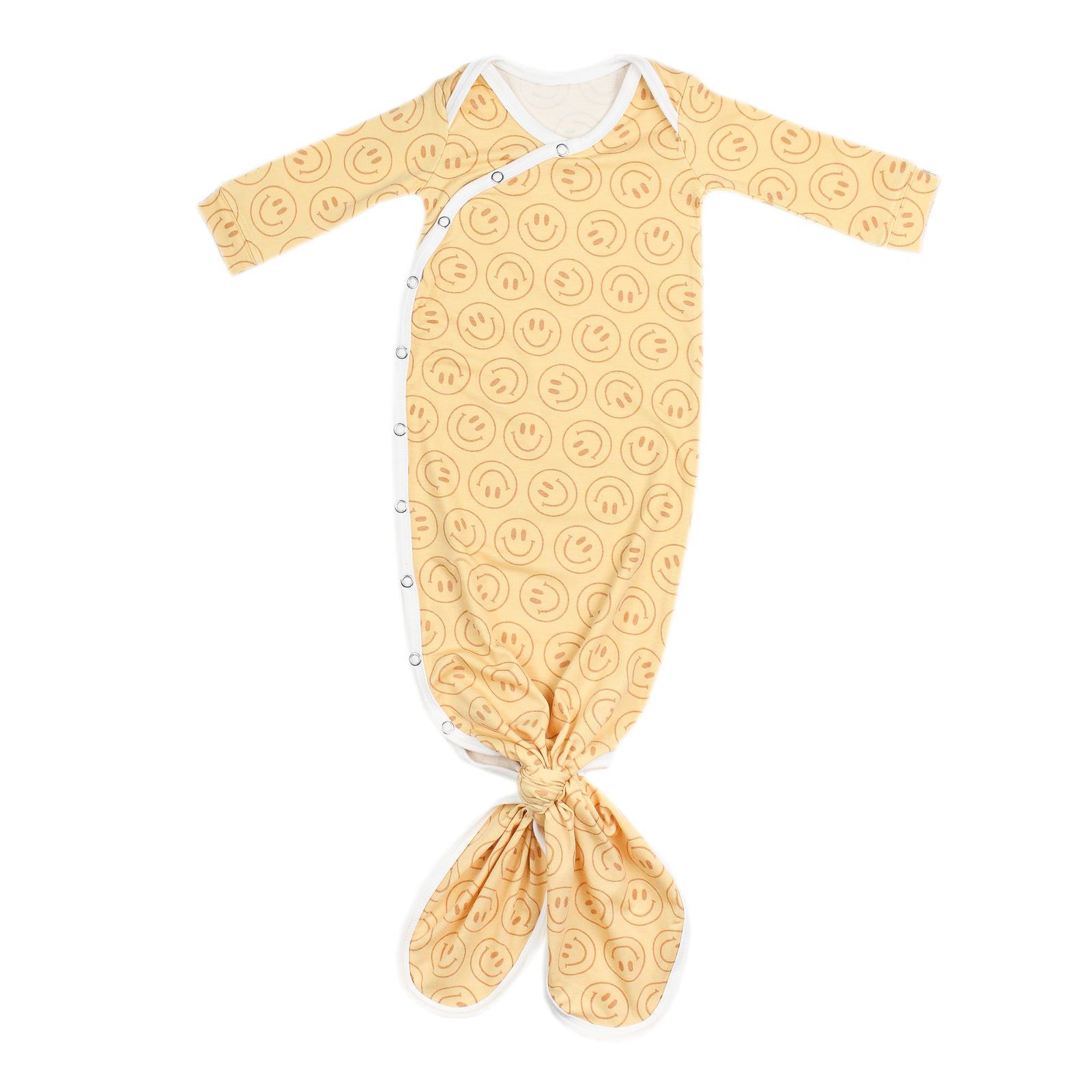 Copper Pearl Newborn Knotted Gown / Vance