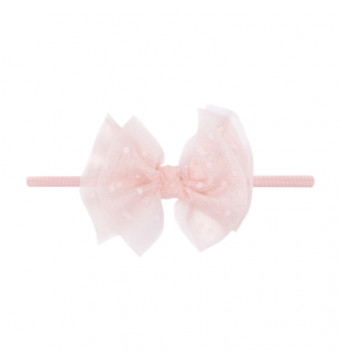 Baby Bling Tulle Lil' FAB Skinny Headband / Rose Quartz