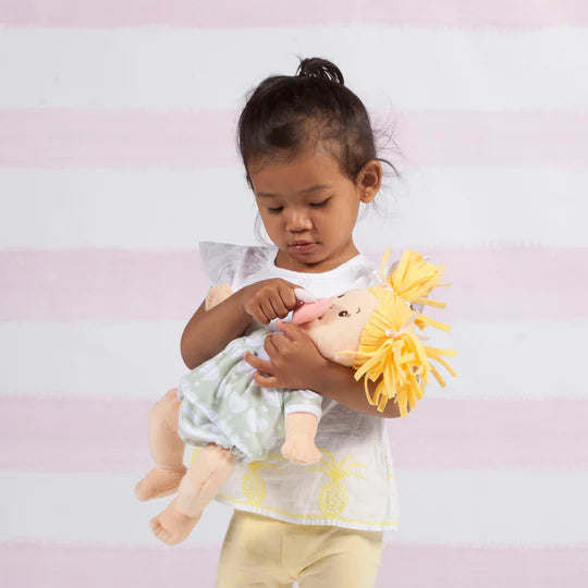 Baby Stella Peach Doll with Blonde Pigtails