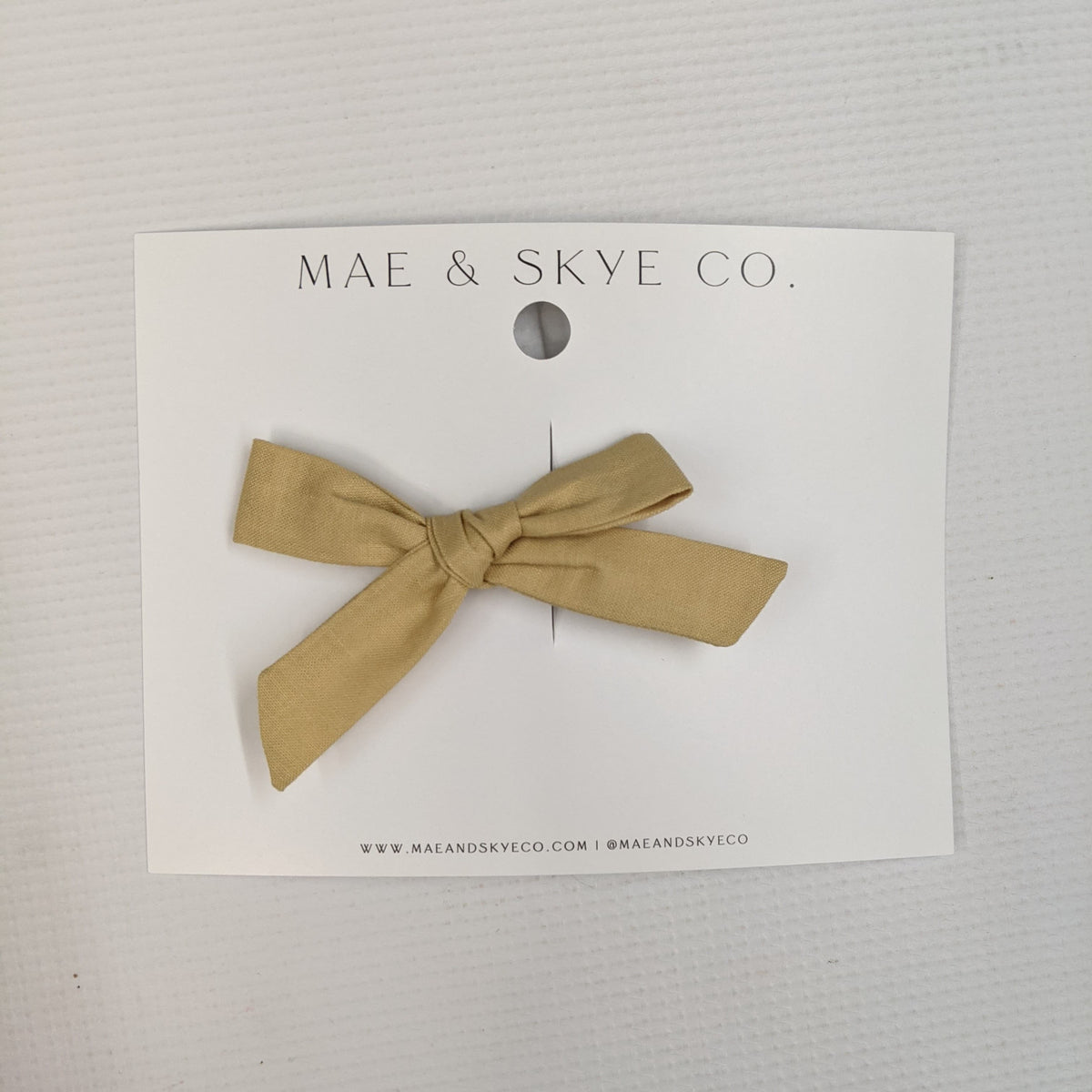Mae & Skye Co. Petite Bow Reversible Clip / Ginger