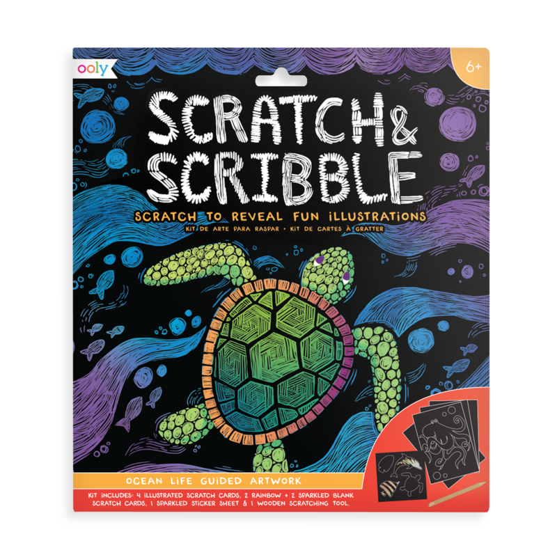 Ooly Scratch & Scribble Art Kit / Ocean Life