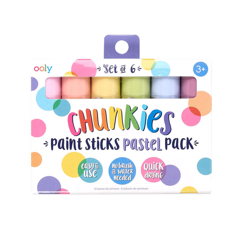 Ooly Chunkies Paint Sticks 6 Pack / Pastel