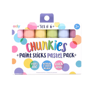 Ooly Chunkies Paint Sticks 6 Pack / Pastel