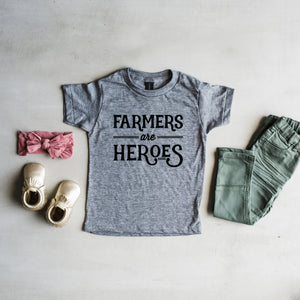 Farmers are Heroes Tee / Grey