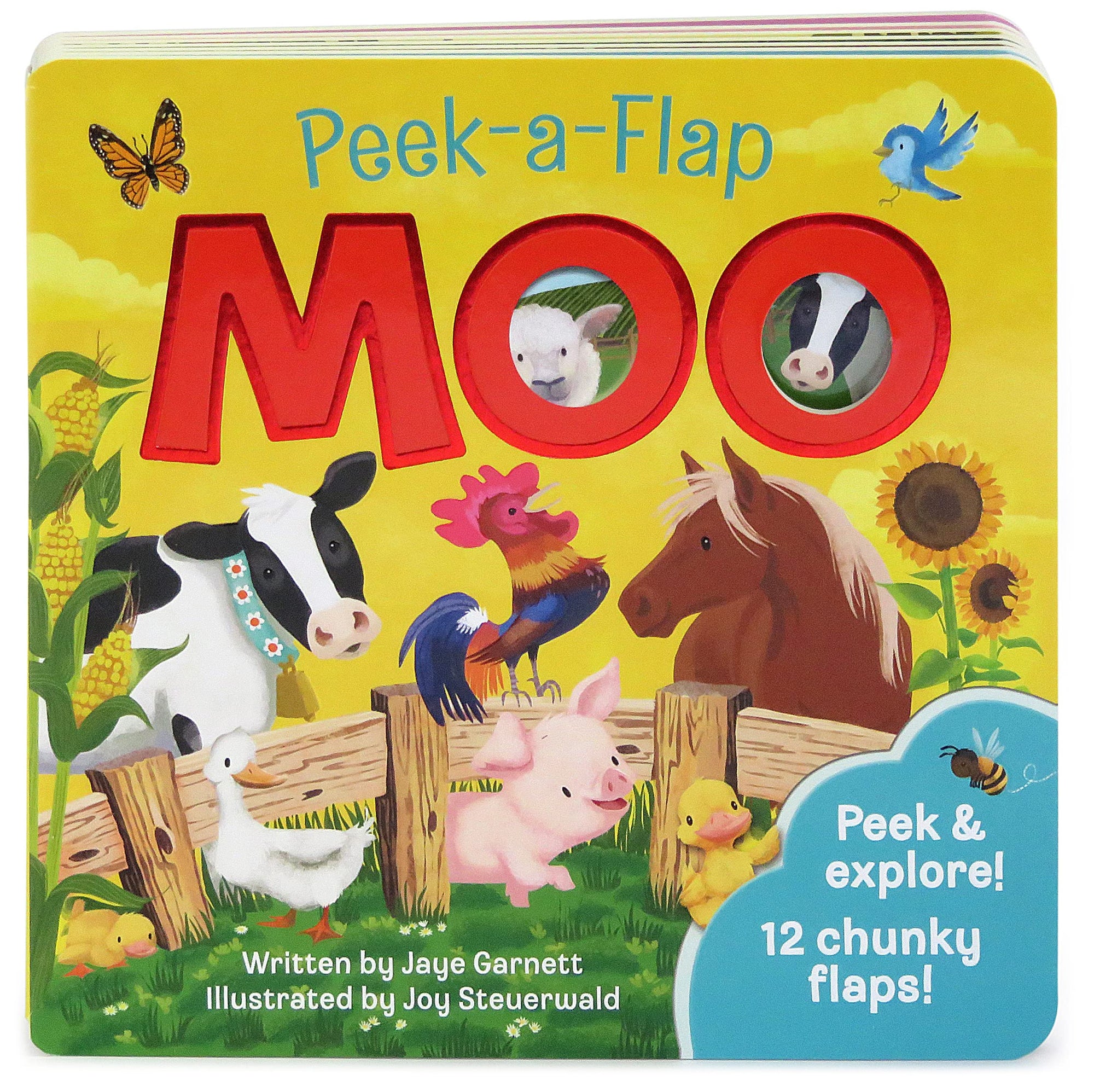 MOO Peek-a-Flap Board Book