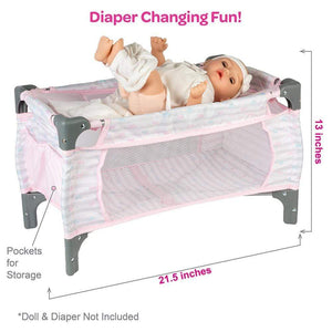 Pink Baby Doll Deluxe Pack N Play