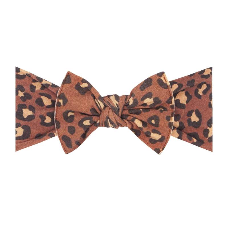 Baby Bling Printed Knot Headband / Leopard (Savannah)