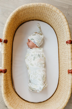 Copper Pearl Knit Swaddle Blanket / Rex