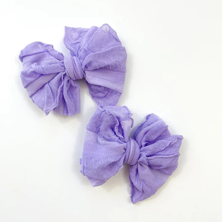 Ruffle Hair Clip Set
