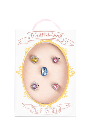 The Elizabeth Gemstone Ring 5 Piece Set