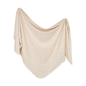 Copper Pearl Knit Swaddle Blanket / Hunnie