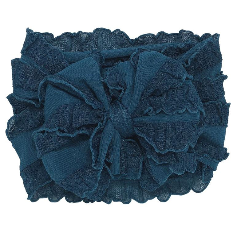Ruffle Headband - Teal