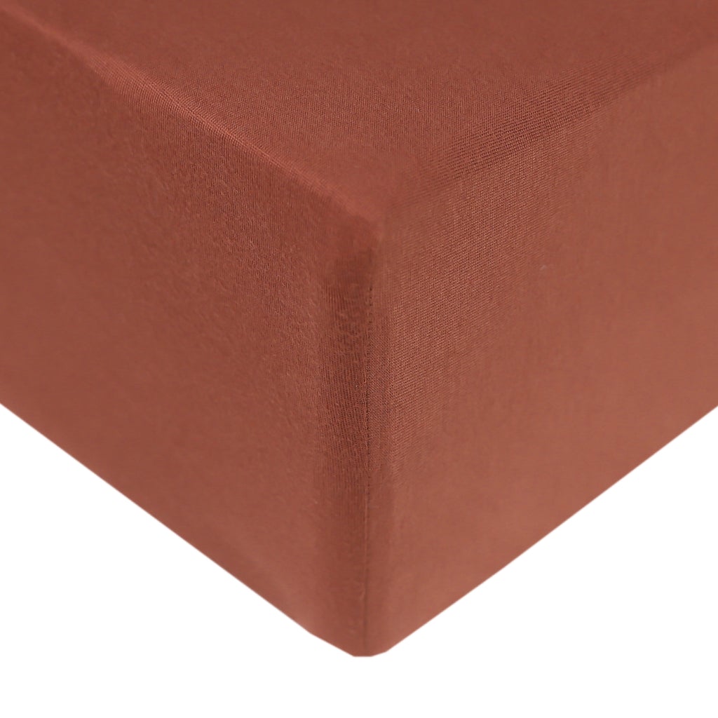 Copper Pearl Premium Knit Fitted Crib Sheet / Moab
