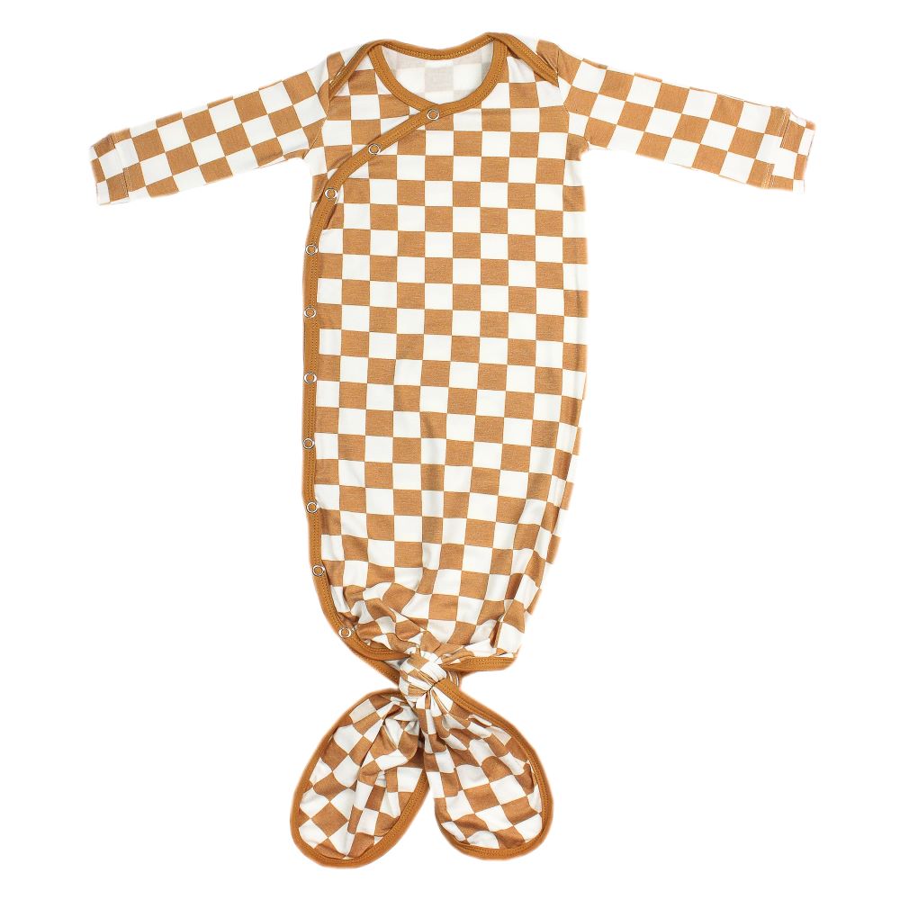 Copper Pearl Newborn Knotted Gown / Rad