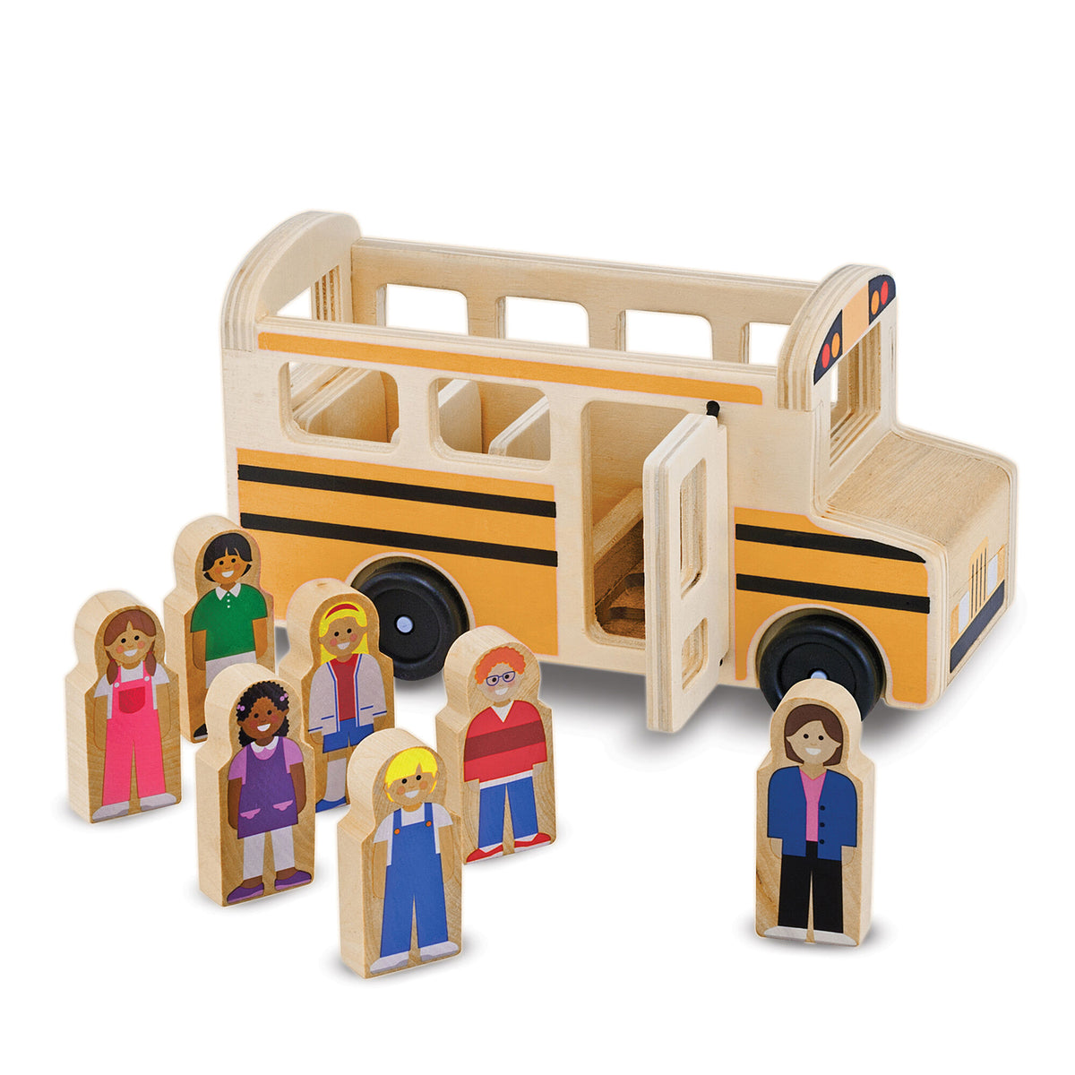 Melissa & Doug Wooden Classic School Bus
