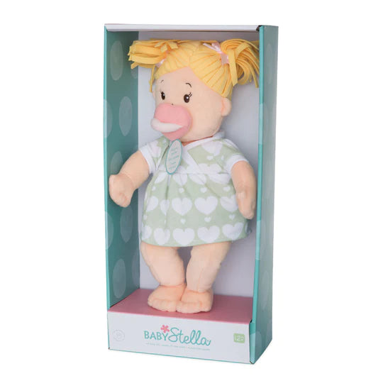 Baby Stella Peach Doll with Blonde Pigtails