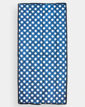 Little Unicorn Outdoor Blanket / Navy Plaid