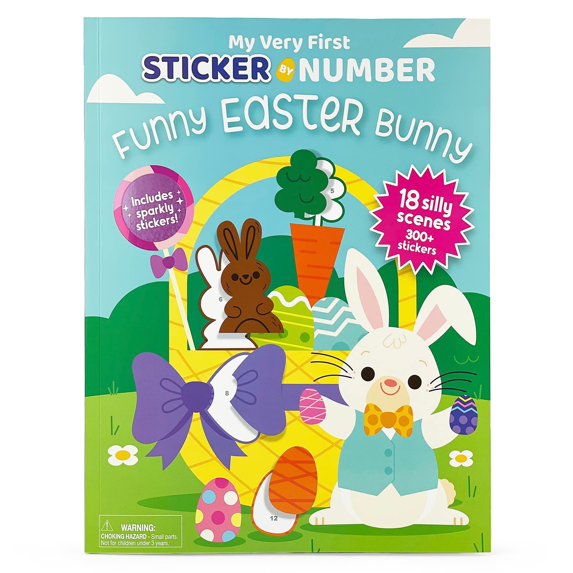 My Very First Sticker by Number Book: Funny Easter Bunny