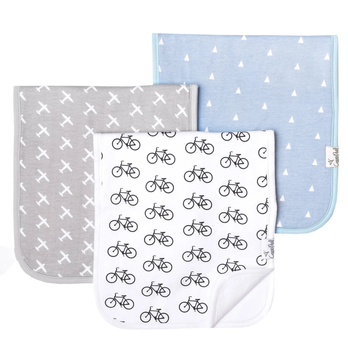Copper Pearl Premium Burp Cloth Set / Cruise
