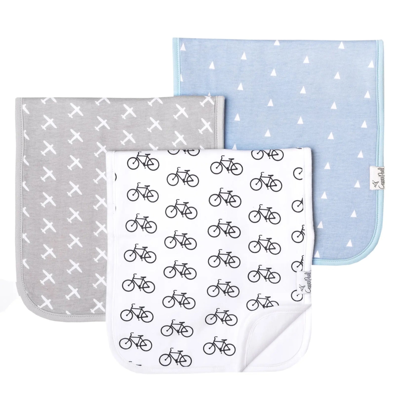 Copper Pearl Premium Burp Cloth Set / Cruise
