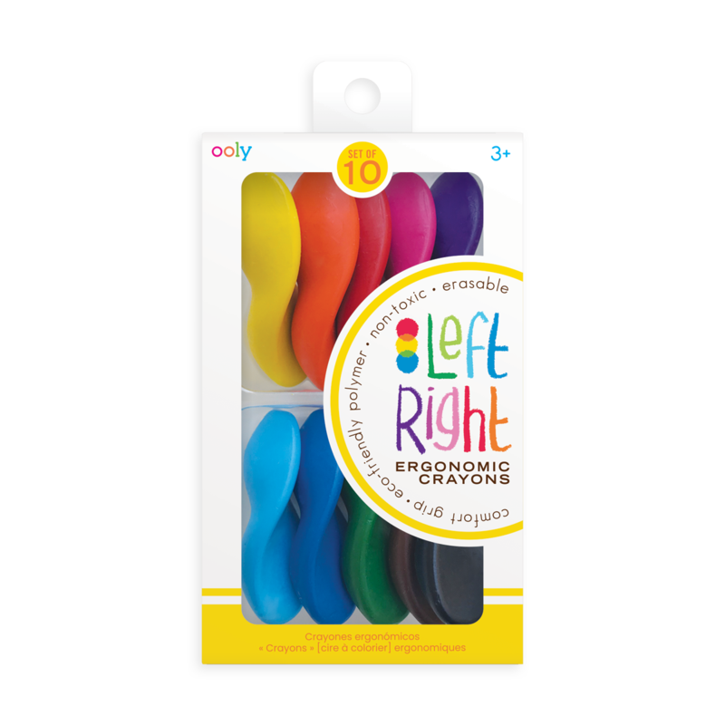 Ooly Left Right Crayons - Set of 10