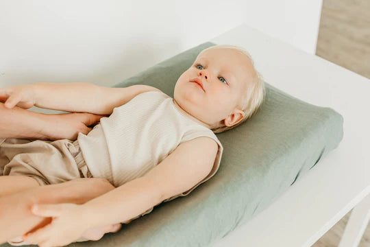 Copper Pearl Premium Knit Diaper Changing Pad Cover / Briar