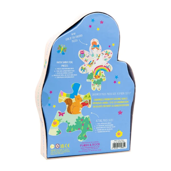 Rainbow Fairy Shaped Jigsaw Puzzle - 20PC