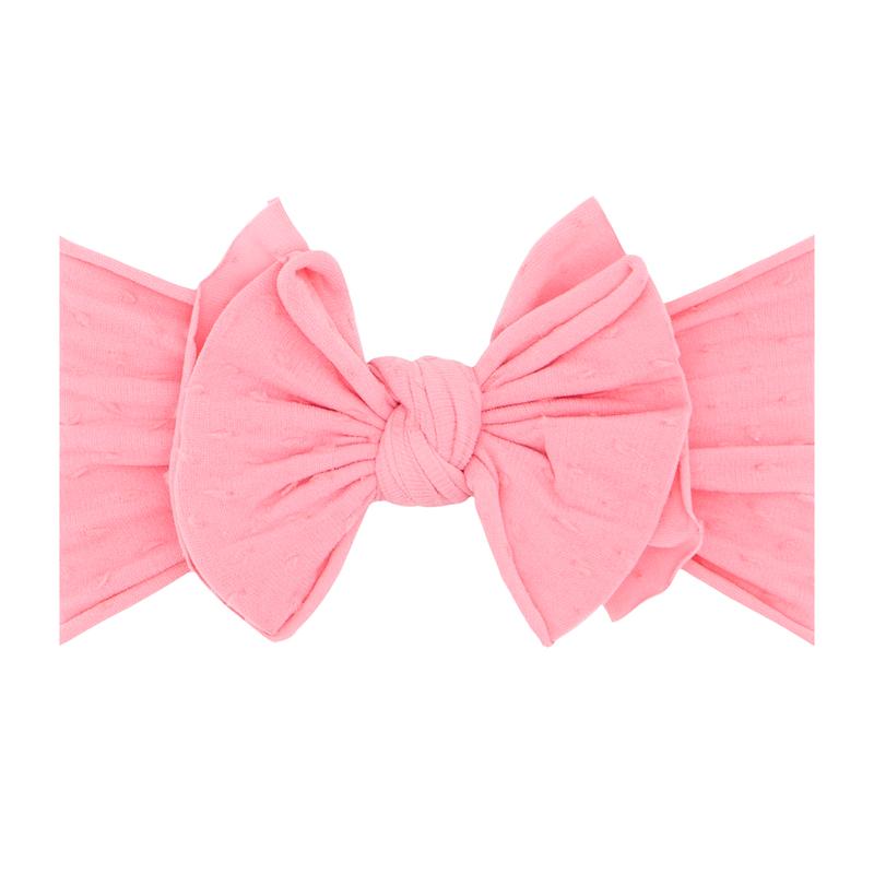 Baby Bling SHAB-BOW-LOUS Headband / Zinnia/Pink Dot