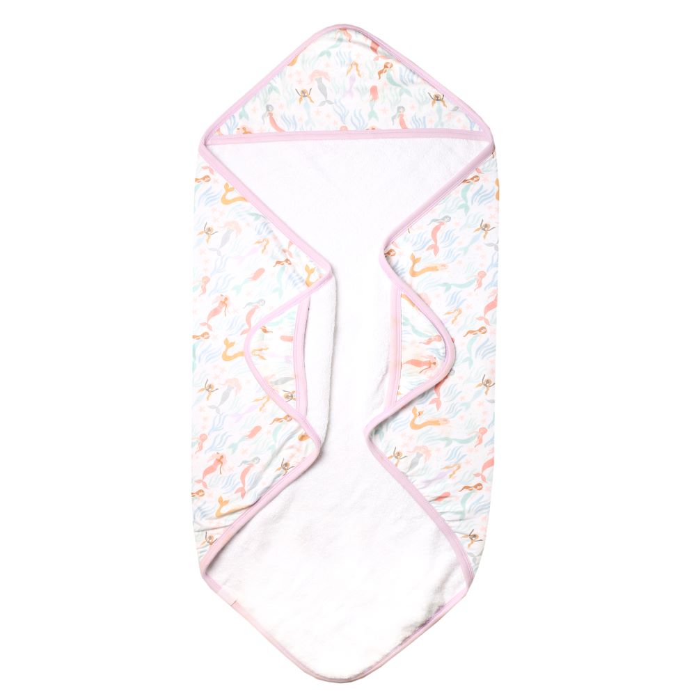 Copper Pearl Premium Knit Hooded Towel / Coral