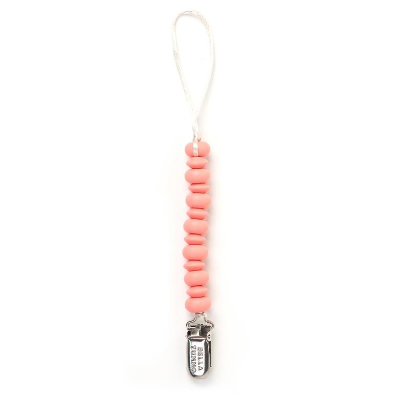 Bella Tunno Silicone Pacifier Clip / Pink