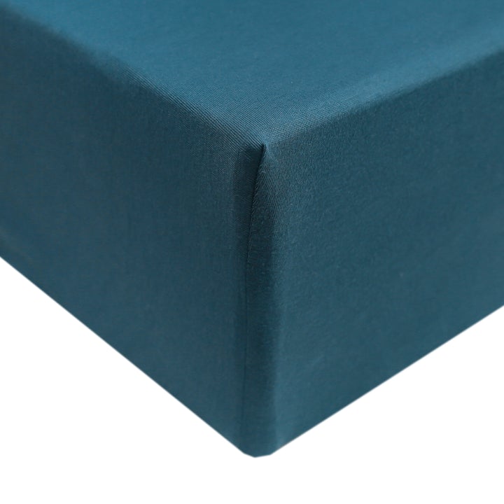 Copper Pearl Premium Knit Fitted Crib Sheet / Steel