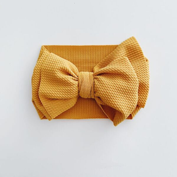 Sugar + Maple Big Bow Headwrap / Ginger