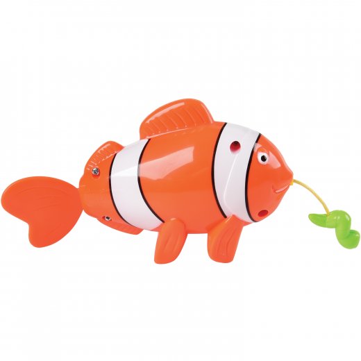 Pull String Clown Fish Bath Toy