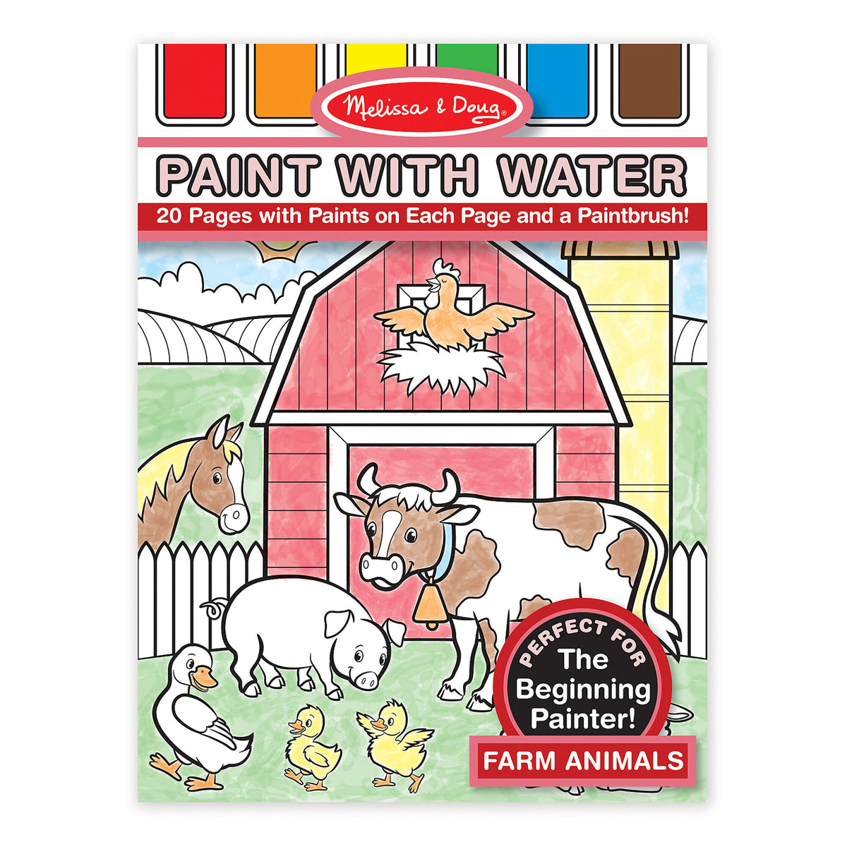 Melissa & Doug Paint with Water Art Pad / Farm Animals