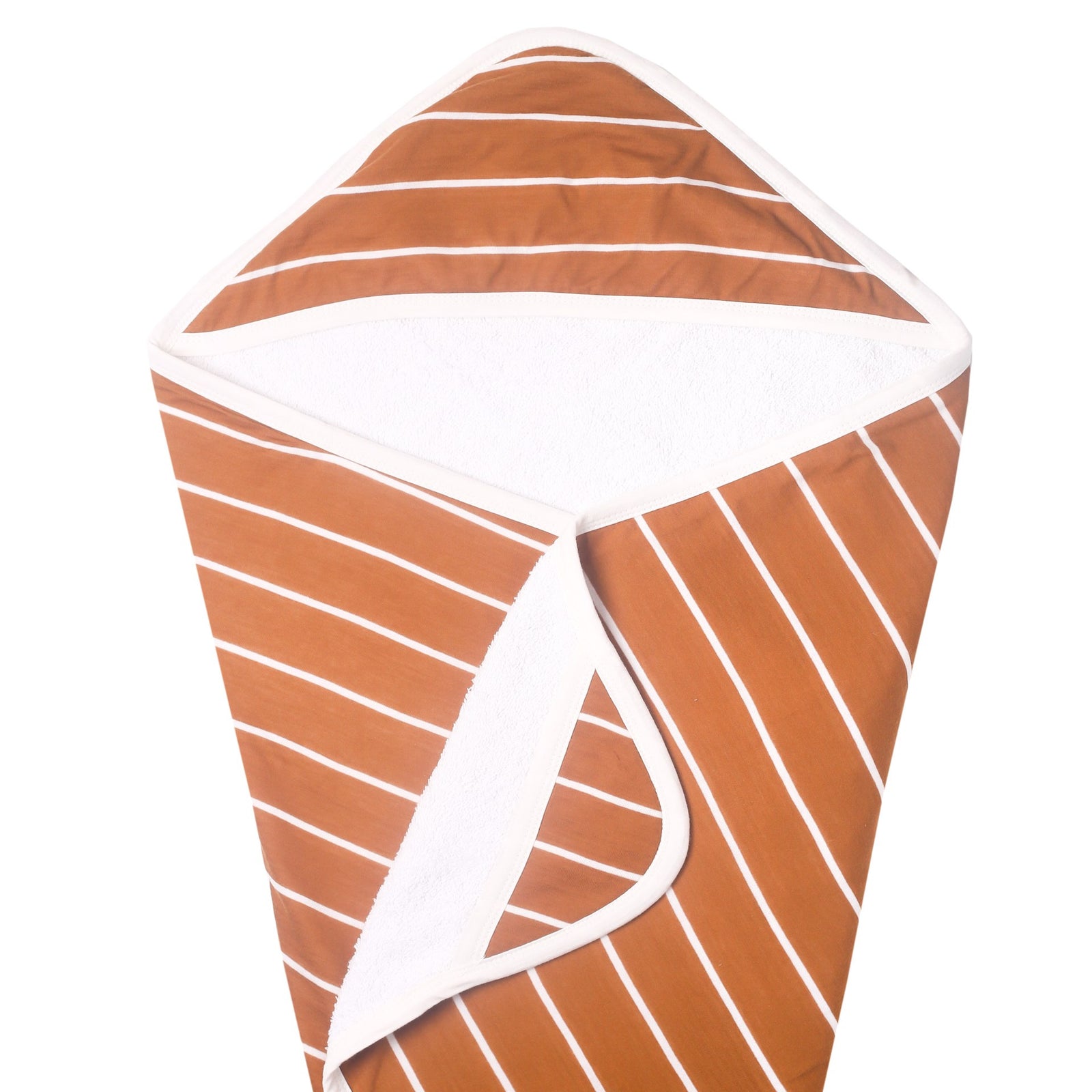 Copper Pearl Premium Knit Hooded Towel / Camel